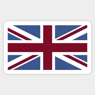 Denim style Union Flag (UK, Britain, British) Sticker